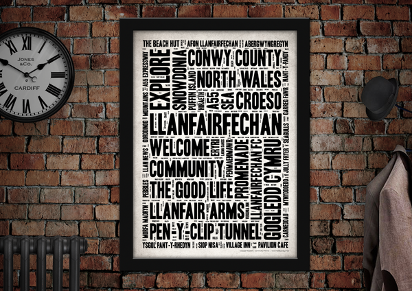 Llanfairfechan_Town_Art_Poster_Print