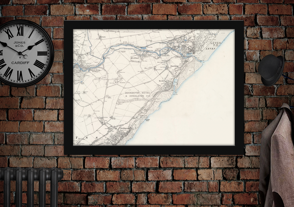 Map of Levenmouth, Buckhaven, Methil and Leven c1905