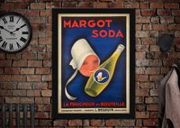 Margot Soda La Fraicheur en Bouteille Drinks Poster Print