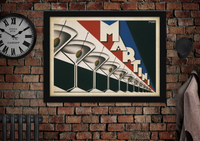 Vintage Martini Poster Print