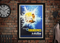 Mit Dem Der Ferienexpress In Die Alpen Vintage Style Travel Poster