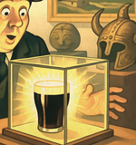 Museum of Wales Cardiff Vintage Style Guinness Poster