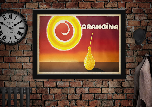 Orangina Sunset Vintage Style Drinks Poster