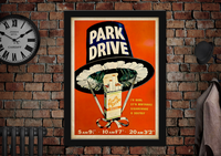Park Drive Vintage Style Welsh Cigarettes Advertising Poster