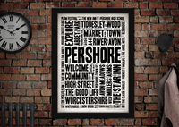 Pershore Town Poster