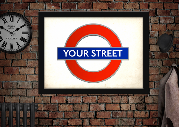 Personalised London Underground Print