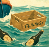 Porthcawl RNLI Rescue Vintage Guinness Advertising Poster