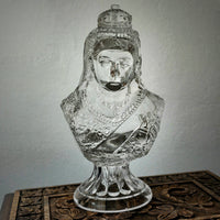 Queen Victoria Thomas Kidd Glass Bust c1887