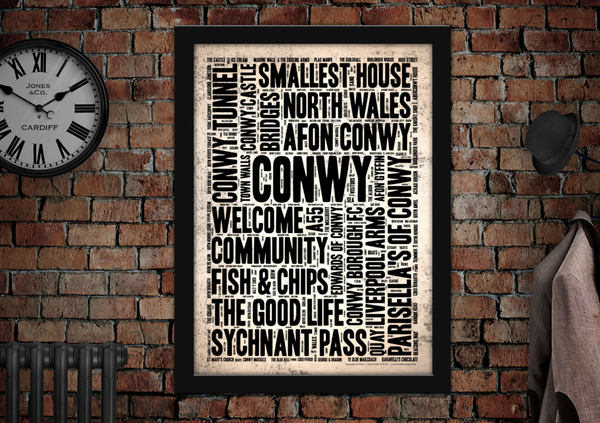 Conwy Town Poster