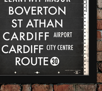 Bridgend to Cardiff Bus Scroll Route 30