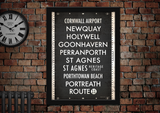 Newquay to Porthreath Bus Scroll Poster
