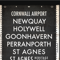Newquay to Portreath Bus Scroll Route 11