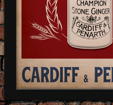 Cardiff & Penarth A Watson Ginger Beer Vintage Style Poster
