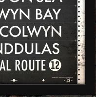 Conwy Coastal Bus Scroll Route 12