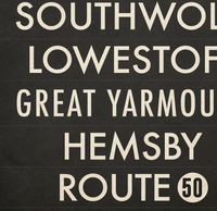 Ipswich to Hemsby Bus Scroll Route 50
