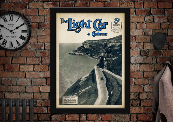 Llandudno Light Car & Cycle Car Advertising Poster