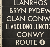 Llandudno to Conwy Bus Scroll Route 8