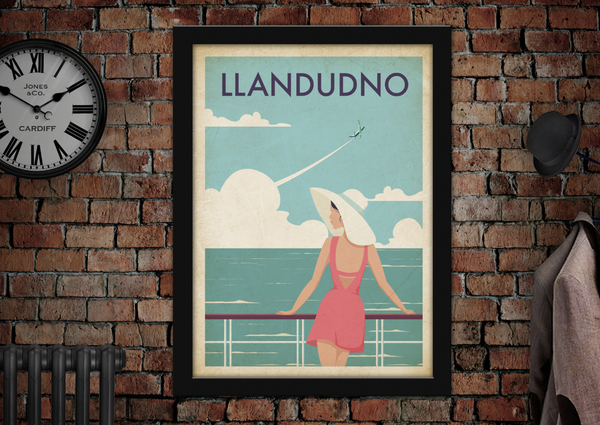 Llandudno Pier Holiday Advertising Poster