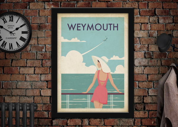 Weymouth Views Advertising Poster