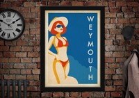 Weymouth Blue Skies Holiday Advertising Poster