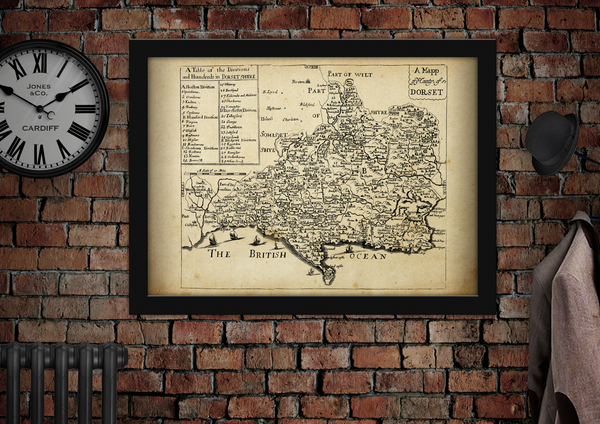 Dorset Old Map c1670
