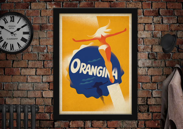 Orangina vintage advertising poster