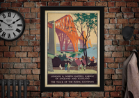 LNER Forth Bridge Vintage Railway Poster