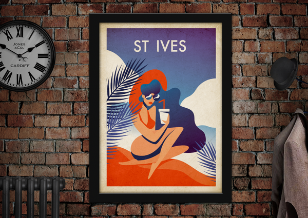 St Ives Vintage Holiday Poster