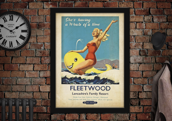 Fleetwood Railway Advertising Poster