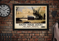 South Wales Docks Railway Poster