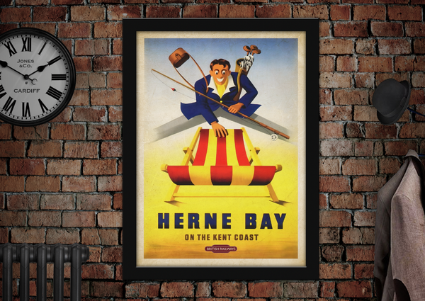 Herne Bay Vintage Railway Poster