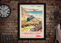 Yorkshire Coast Railway Advertising Poster