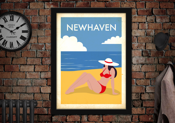 Newhaven Vintage Holiday Poster
