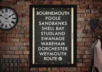Bournemouth Bus Scroll Poster