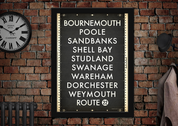 Bournemouth Bus Scroll Poster