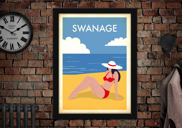 Swanage Vintage Advertising Poster