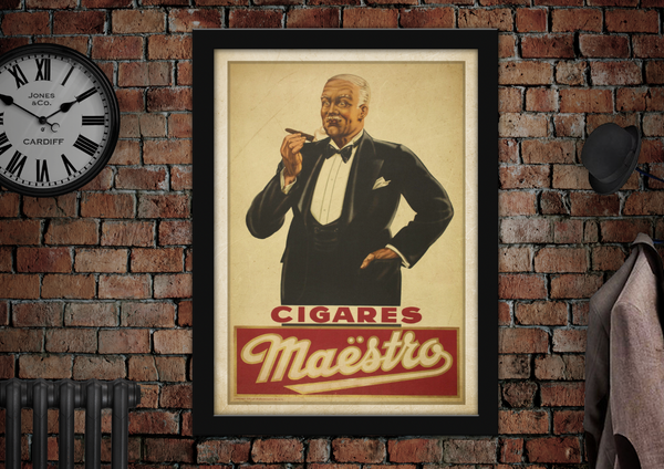Cigares Maestro Vintage Poster