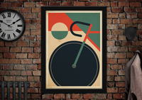 Abstract Cycling Poster