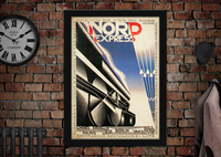 Nord Express Vintage Railway Advertising Poster