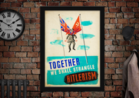 WWII Propaganda Nazi Germany Adolf Hitler Poster