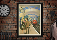 Nostalgic London Tube Print
