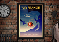 Air France Vintage Travel Poster