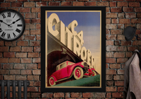 C4 Citroen Car Vintage Poster