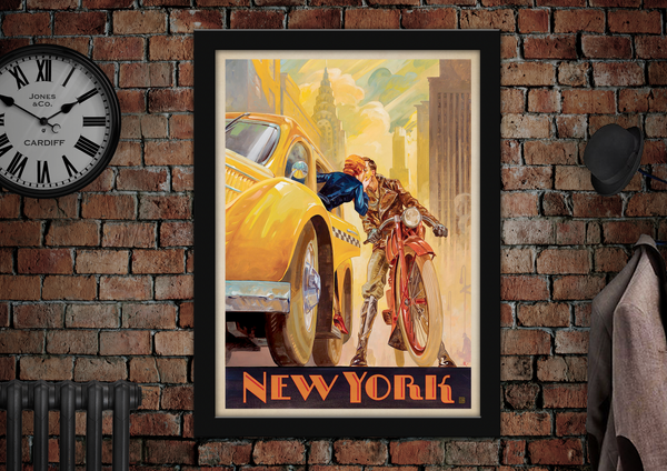 New York City Vintage Travel Poster