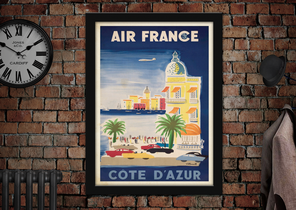 Air France Cote D'azure Poster