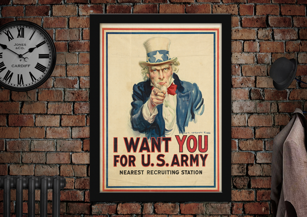 I Want You for US Army Recruiting Station Poster