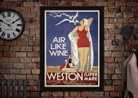 Weston Super Mare Vintage GWR Advertising Poster