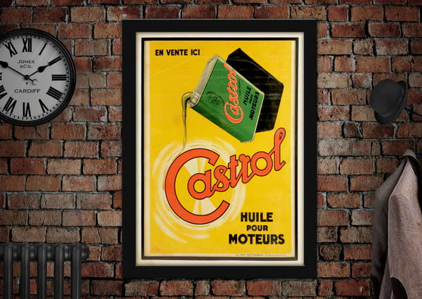 Castrol Huile pour Moteurs Motor Oil Vintage Style Poster
