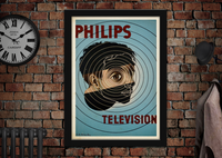 Philips Television Vintage Advertising Poster