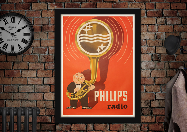 Philips Radio Advertising Poster